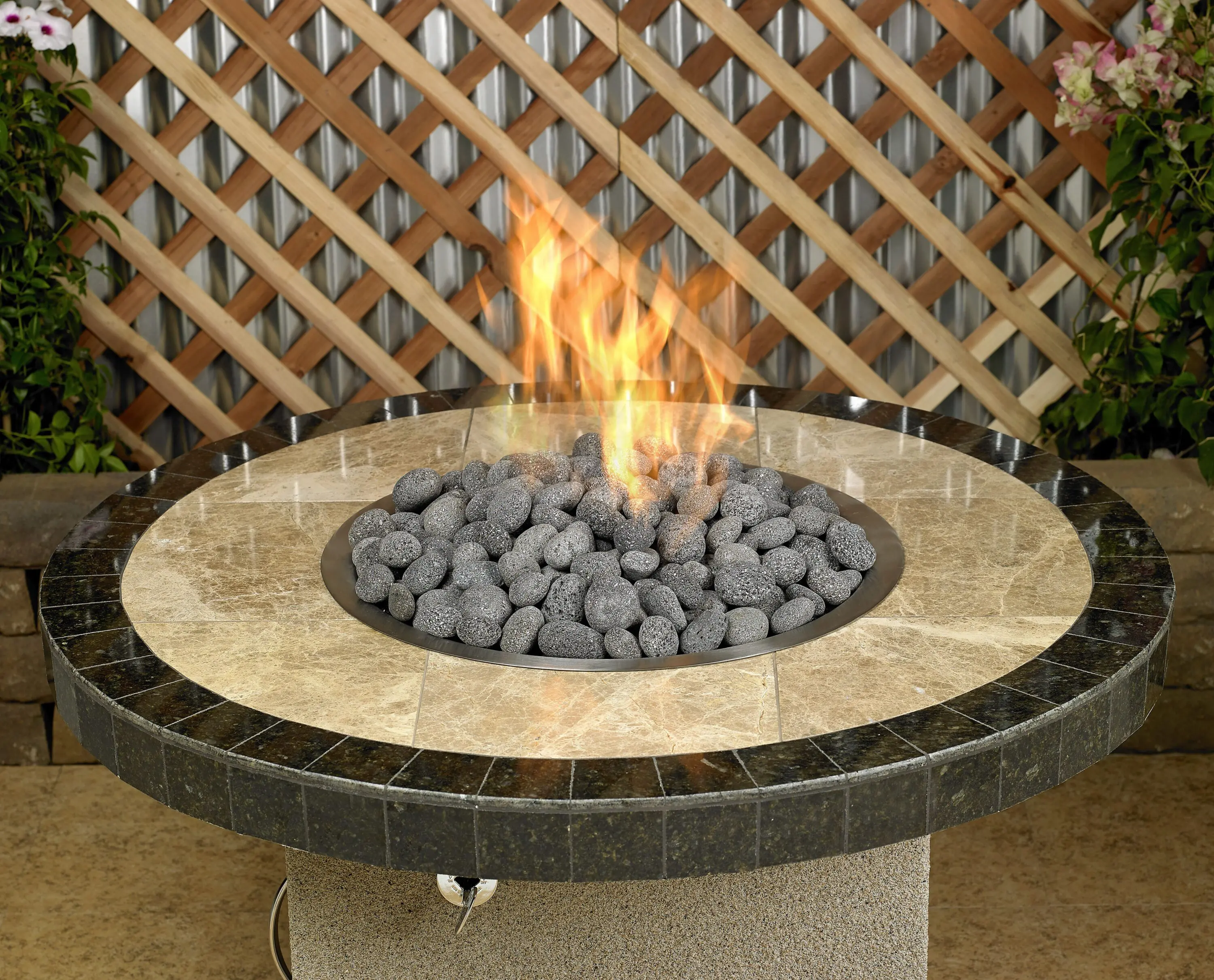 LAVAST-M-10-D Medium Gray Tumbled Lava Stone