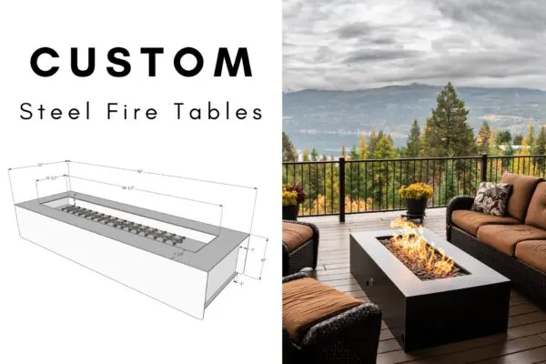 Custom Steel Fire Table Montana Fire Pits