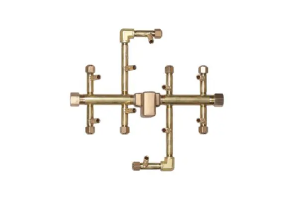 100K BTU 11.75" x 10.5" Universal Crossfire Brass Burner (U100)