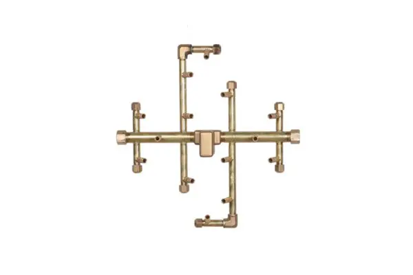 140K BTU 13.5" X 13.5" Universal Crossfire Brass Burner (U140)