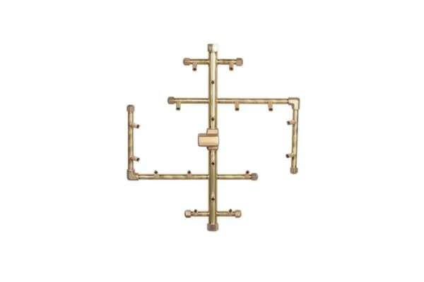 180K BTU 17.75" X 15.5" Universal Crossfire Brass Burner (U180)