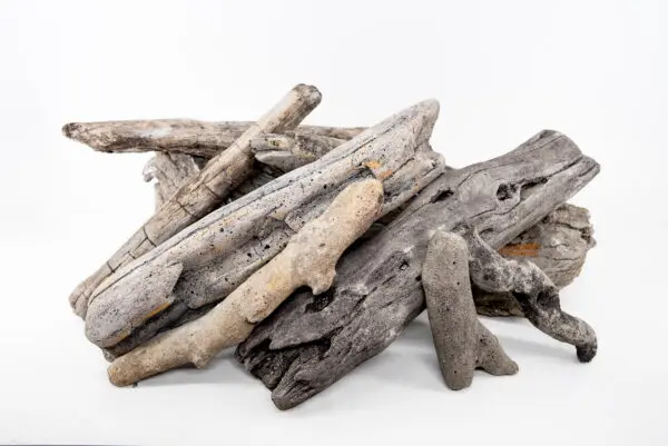 American Fire Glass Driftwood Ceramic Logs