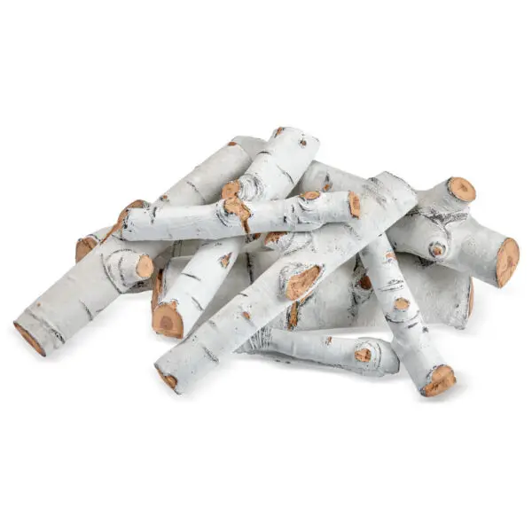 American Fire Glass Sierra Birch Ceramic Logs