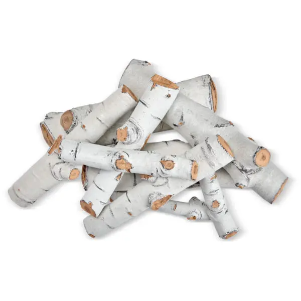 American Fire Glass Sierra Birch Ceramic Logs