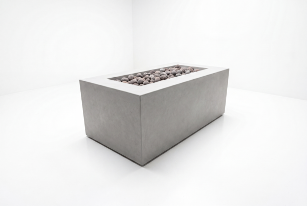 Olympic Studio Steel Fire Table - Storm Cloud 42" x 22" - Fast Ship