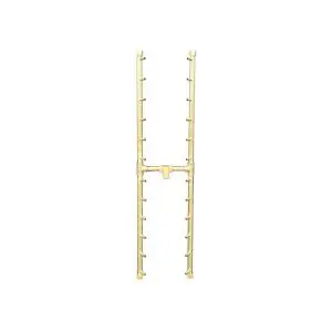 240K BTU 36" x 8.75" Universal Crossfire H-Style Brass Burner – Openings 46" x 17" or Larger (UH240-WT)