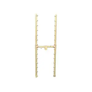 340K BTU 48" x 14" Universal Crossfire H-Style Brass Burner – Openings 62" x 25" or Larger (UH340-WT)