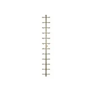 350K BTU 53.75" x 7" Universal Crossfire Tree-Style Brass Burner – Openings 58" x 14" or Larger (UT350-WT)
