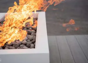 Canyonlands custom fire table by Montana Fire Pits