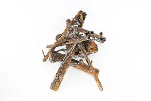 rustic log set Montana Fire Pits