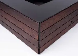 Beartooth Arbor Wood and Aluminum Fire Pit Table from Montana Fire Pits