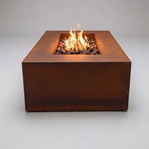 Olympic Fire Pit Table - 55" Corten Steel - FAST SHIP