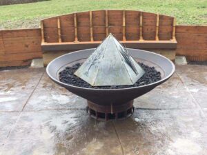 outdoor fire bowl pit