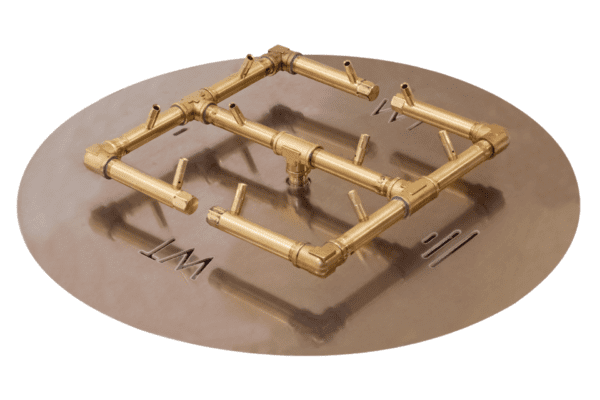 120,000 BTU Original Crossfire burner attached to aluminum plate
