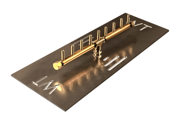 Linear Burner: 90,000 BTU Warming Trends Crossfire Brass Burner Kit (CFBL90) 17.75" - Openings 20" x 6" or Larger - Image 3