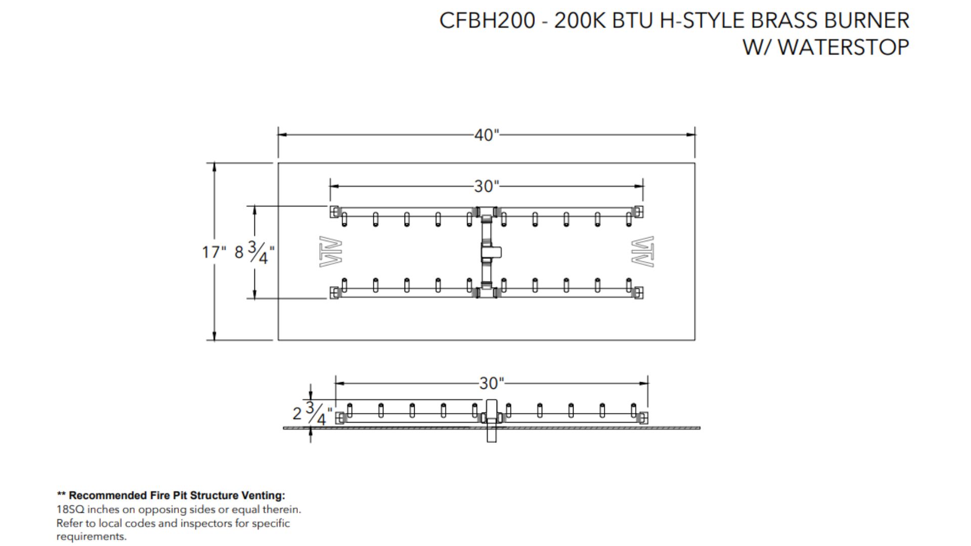 CFBH200 spec sheet 2025