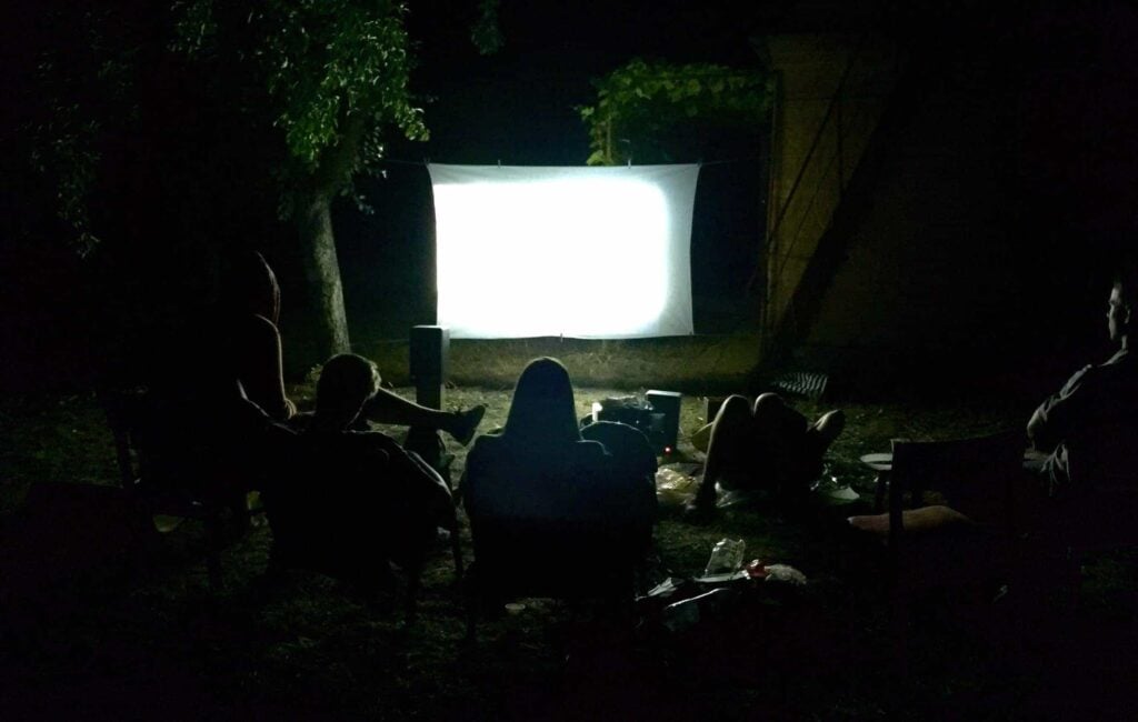 Outdoor Movie Night at the Fire Pit Party