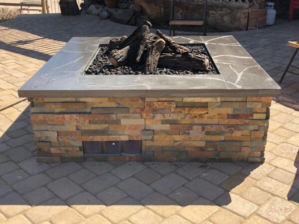 Ready to Finish Fire Pit Kit with Crossfire Burner - SQUARE - Image 4