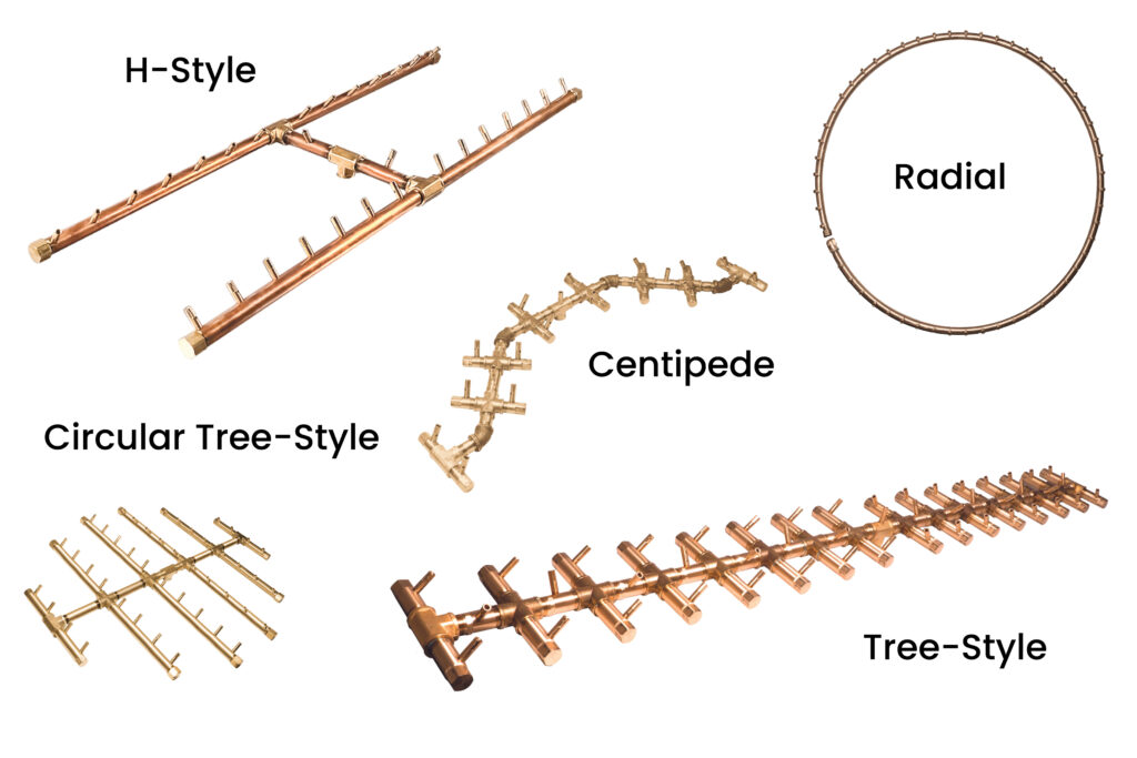 comparison of different burner shapes