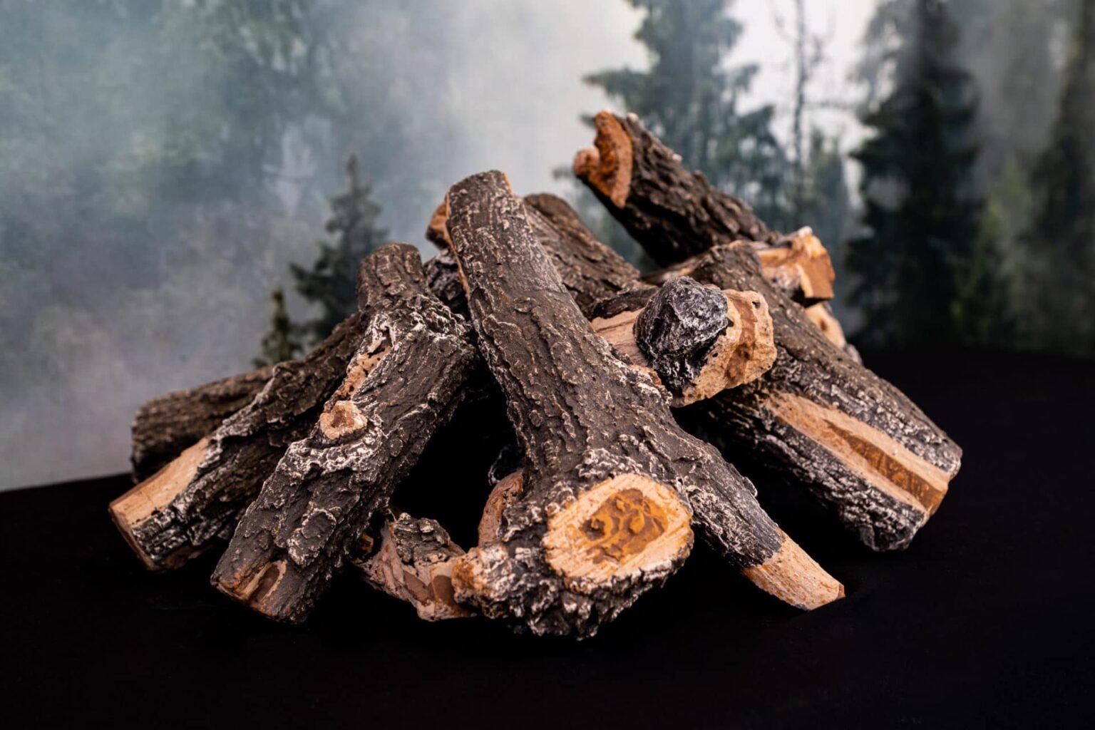 Weathered Oak Log Set Montana Fire Pits Ceramic Fire Pit Logs