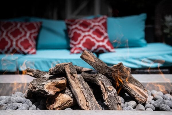 Weathered Oak Gas Log Set - Image 4