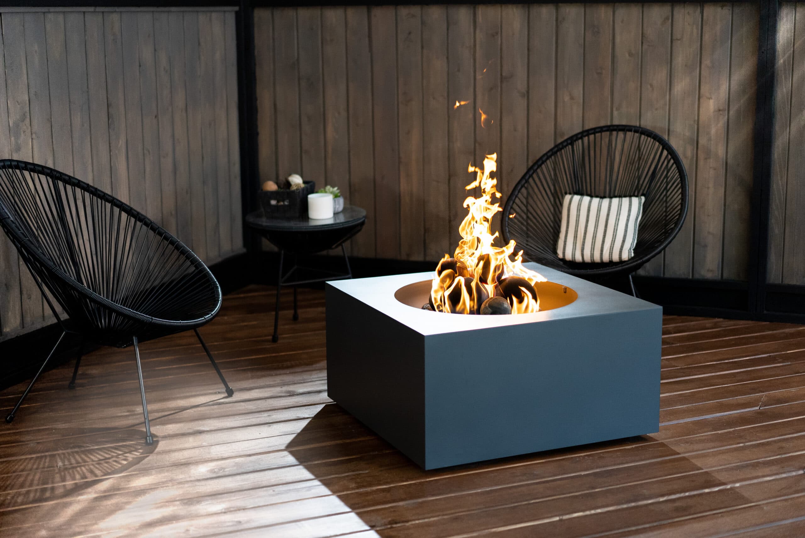 Zion Fire Pit river stone Montana Fire Pits