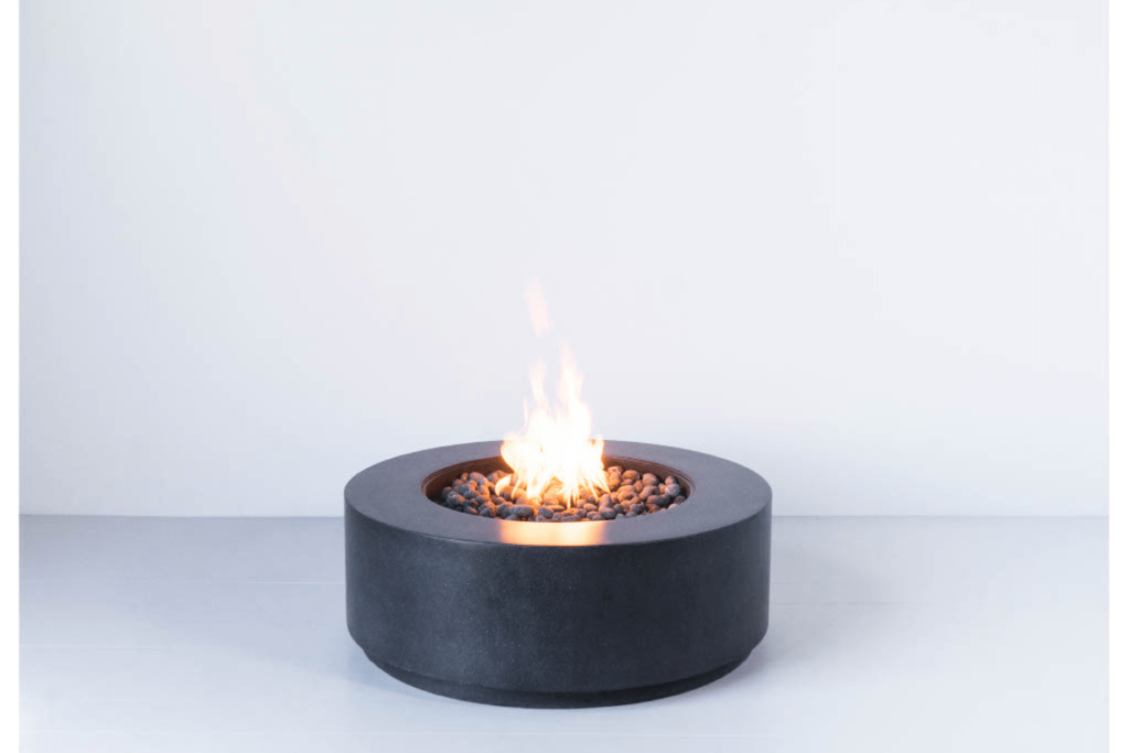 Oblica Fire Table in Pacific Midnight color by Montana Fire PIts