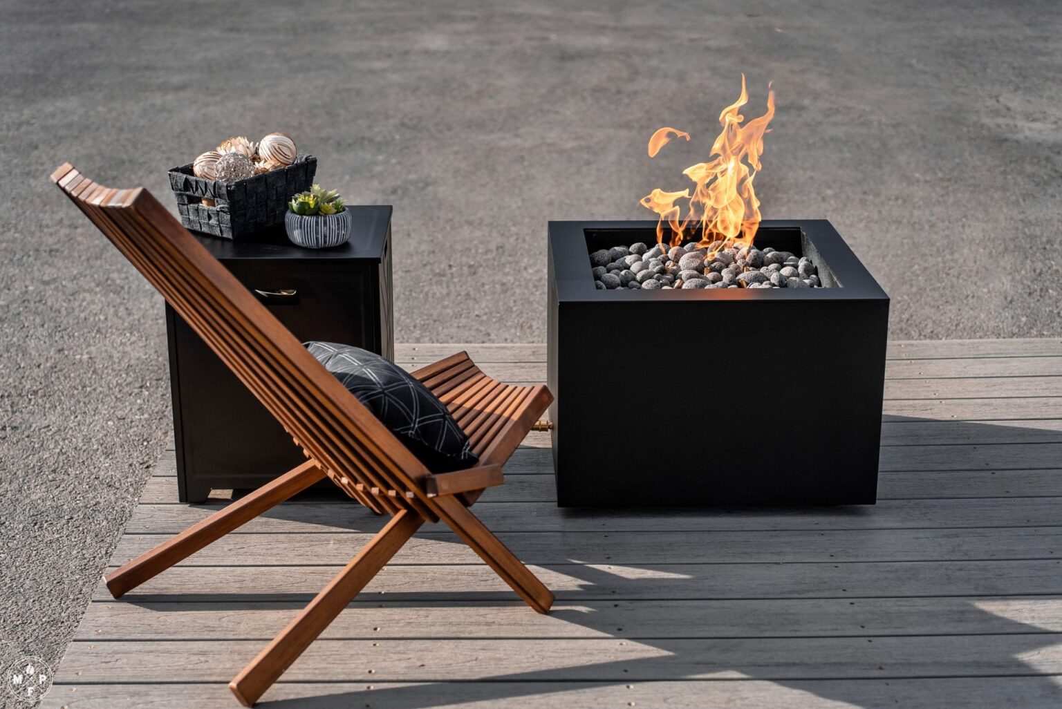 Glacier Studio Steel or Aluminum Fire Table | Montana Fire Pits