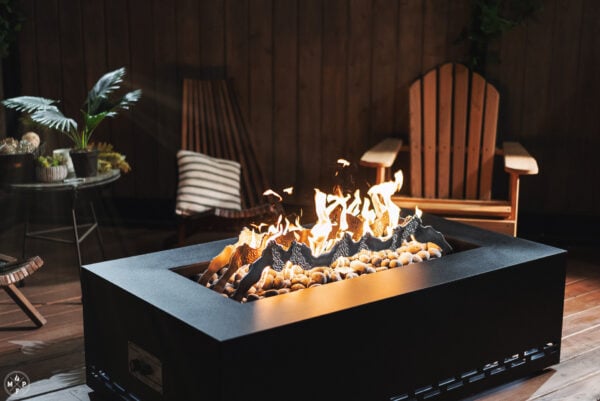 Artisan Mountain Scene - Decorative Hand Made Steel Fire Media - Image 6