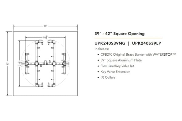 Universal Paver Fire Pit Kits for Square Openings 23" - 42" - Image 6
