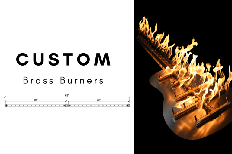 Custom Burner - Crossfire Brass Burner by Warming Trends