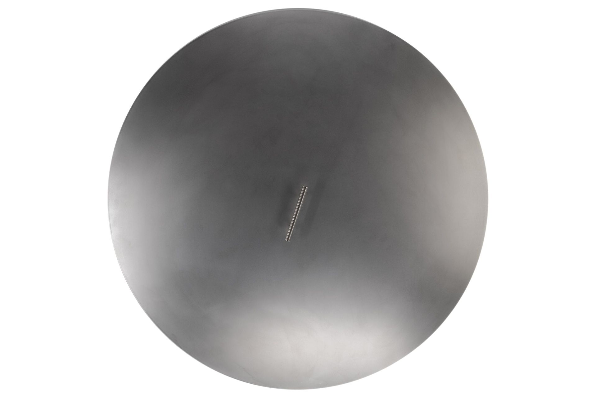 Round Aluminum Fire Pit Flat Cover Brushed Round Aluminum Fire Pit Flat Cover Brushed