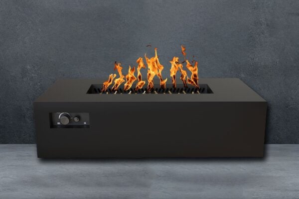 Aon Steel Rectangular Fire Pit Table - Image 3