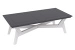 two-toned coffee table in the dex collection by seaside casual