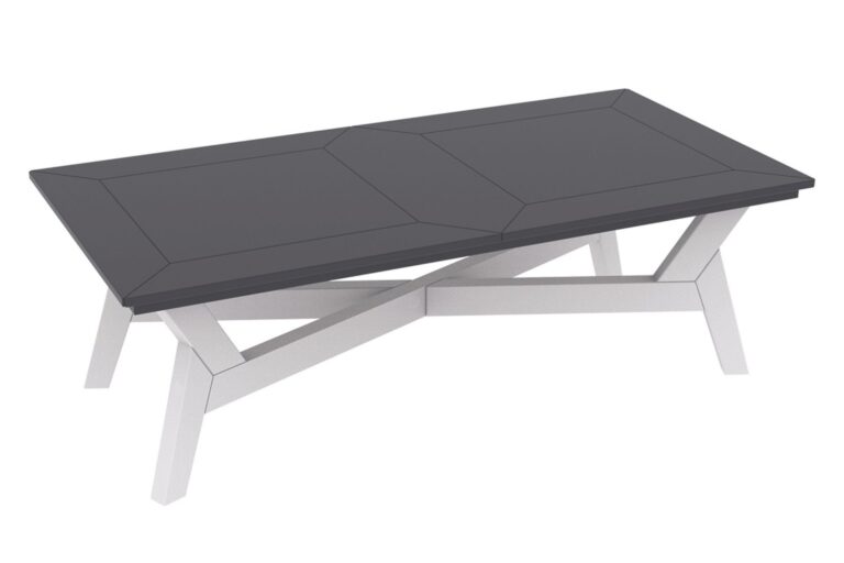 two-toned coffee table in the dex collection by seaside casual