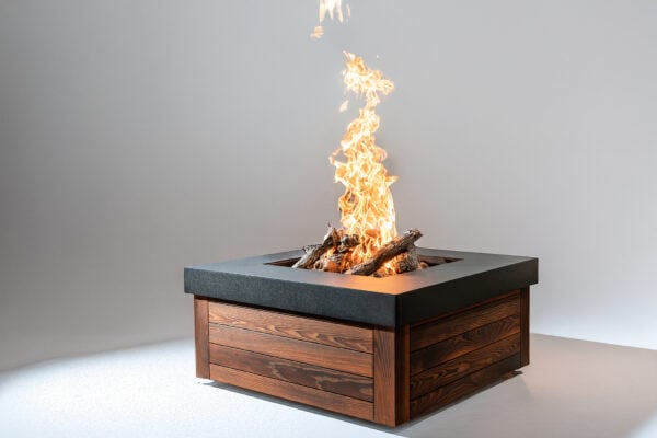 Beartooth Metal and Arbor Wood Fire Pit Table
