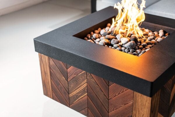 Beartooth Metal and Arbor Wood Fire Pit Table - Image 3