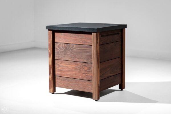 Premium Wood and Steel Cover - for 20lb Propane Tank
