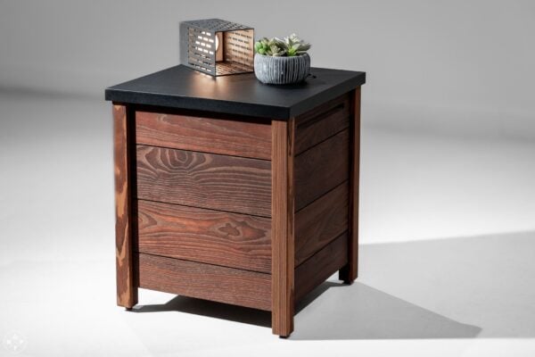 Premium Wood and Steel Cover - for 20lb Propane Tank - Image 3