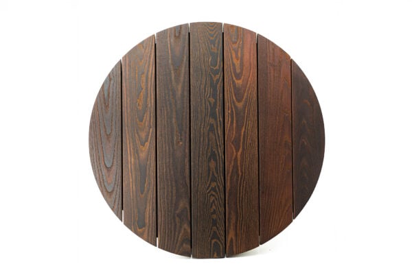 Hand Crafted Natural Wood Fire Pit Covers - Round