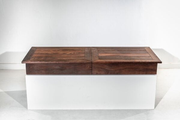 Arbor Wood Hand Crafted Raised Fire Pit Tabletop Cover - Square or Rectangle - Image 7