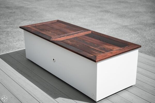 Rectangular Hand Crafted Natural Wood Fire Pit Flat Covers - Image 6