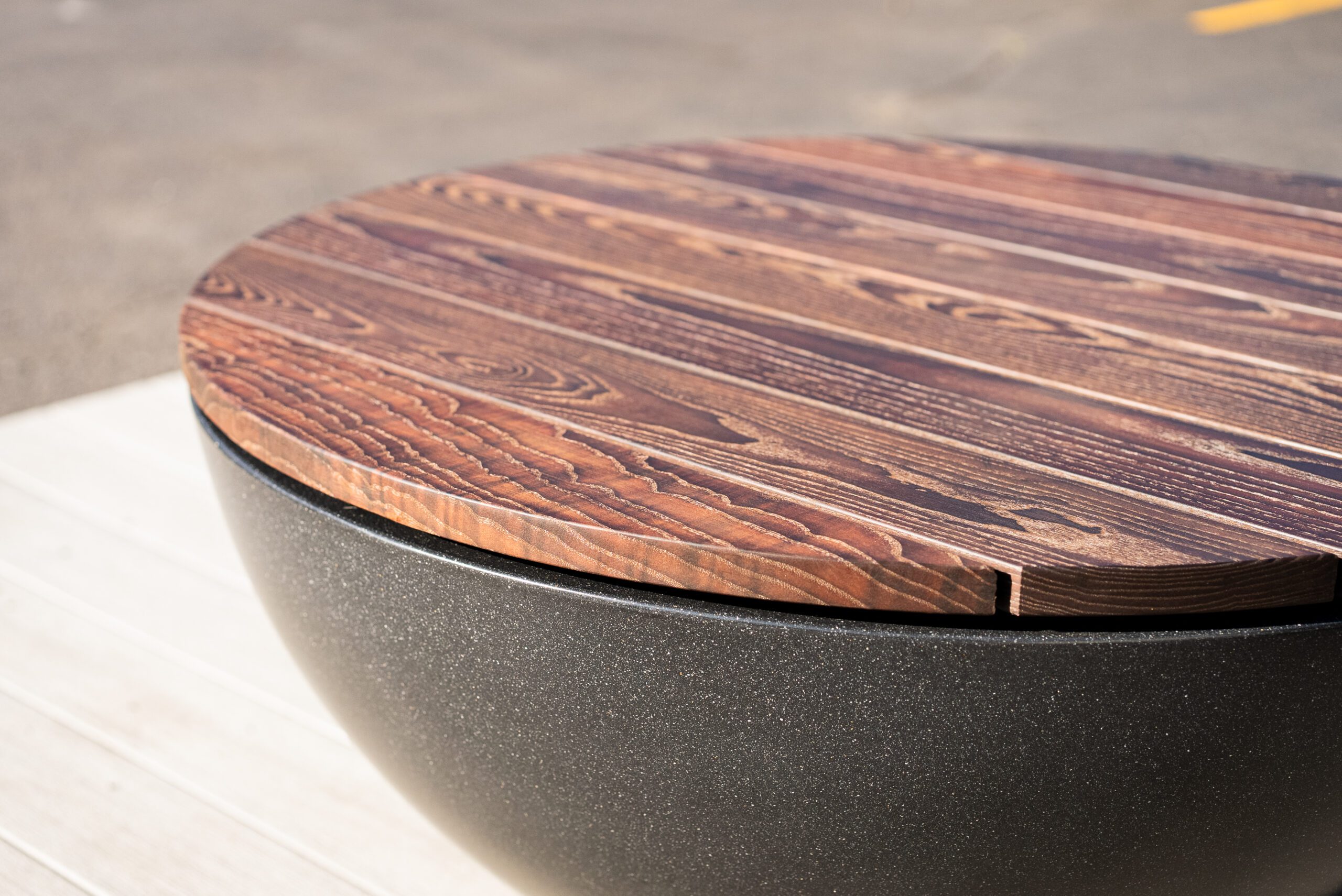 DSC00502 Black Metal Fire Pit with Arbor Fire Pit Cover from Montana Fire Pits