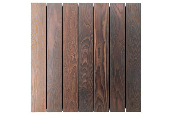 Square Hand Crafted Natural Wood Fire Pit Cover