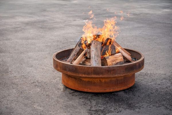 The Larch Corten Steel Premium Fire Pit - Wood Burning - Image 5