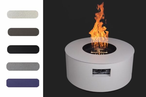 Aon Steel Circular Fire Pit Table