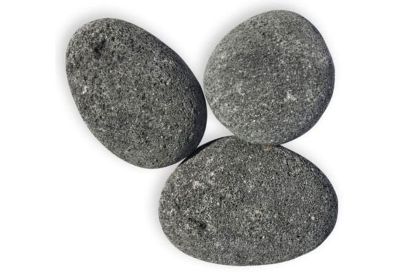 Extra Large Gray Tumbled Lava Stones - 20lbs