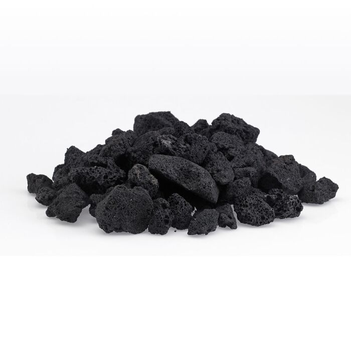 lava-md-b Medium Black Lava Rock 10 Pounds
