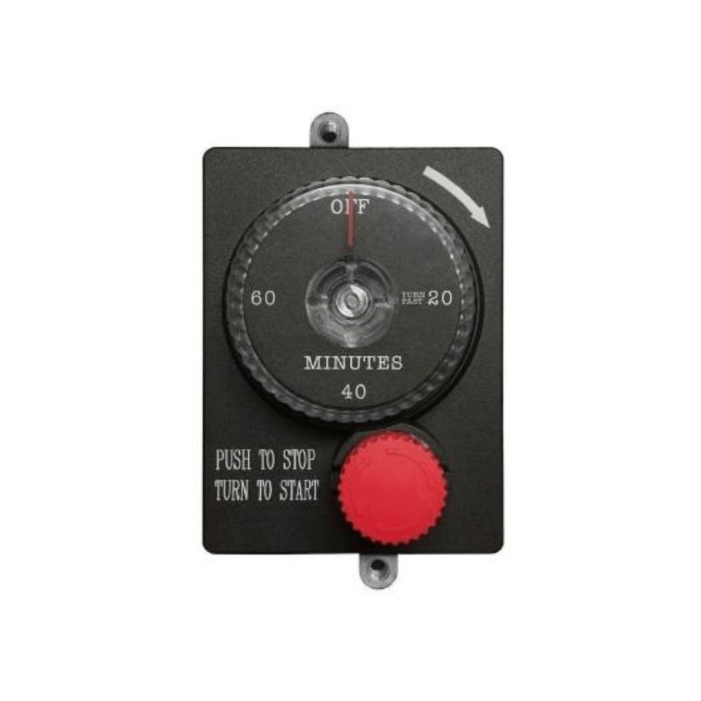 1 Hour Timer with Manual Emergency Shut-off for use on Gas Line - 170K BTUs and under