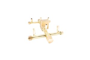 60K BTU 9" x 6.75" Universal Crossfire Brass Burner – Openings 18" or Larger (U60-WT)
